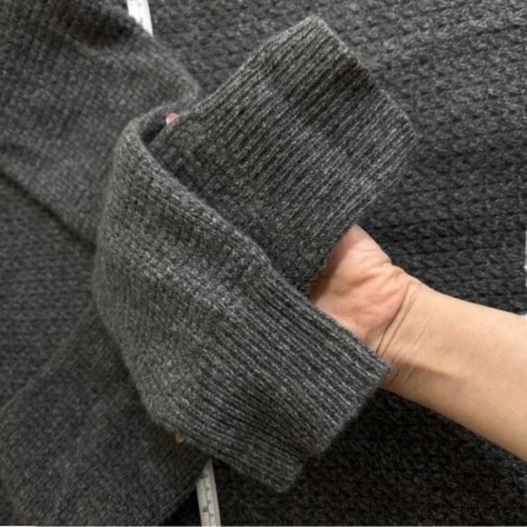 All Saints heavy knit open front cardigan grey women's size M - Picture 5 of 10